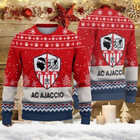 Pull de Noël moche AC Ajaccio – Ugly Christmas Sweater