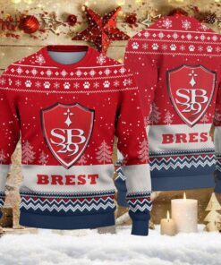 Pull de Noël moche Stade Brestois 29 – Ugly Christmas Sweater