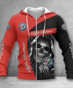 Hoodie zippé Alfa Romeo Red