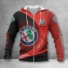 Hoodie zippé Alfa Romeo Red