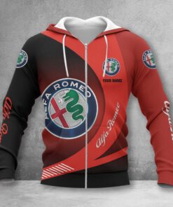 Hoodie zippé Alfa Romeo Red