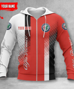Hoodie zippé Alfa Romeo Red