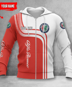 Hoodie zippé Alfa Romeo Red