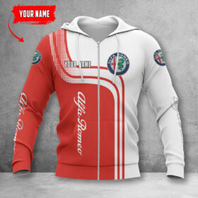 Hoodie zippé Alfa Romeo Red
