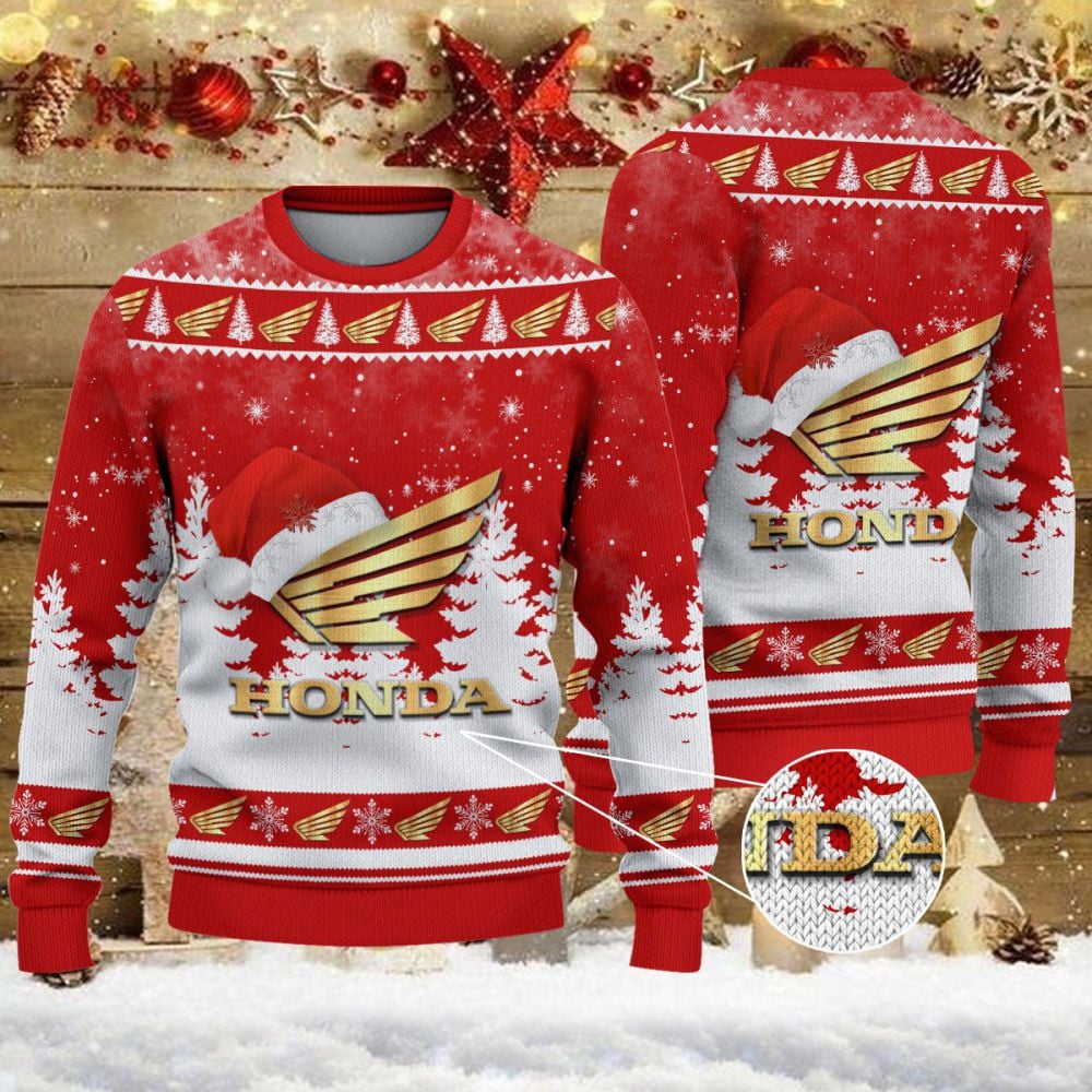 Pull de Noël moche Honda Motorcycle – Ugly Christmas Sweater