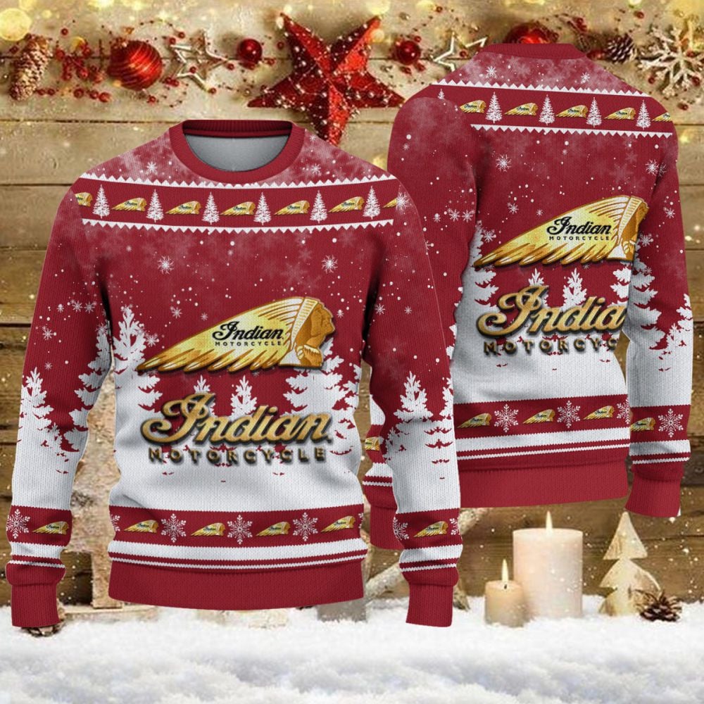 Pull de Noël moche Indian Motorcycle - Ugly Christmas Sweater