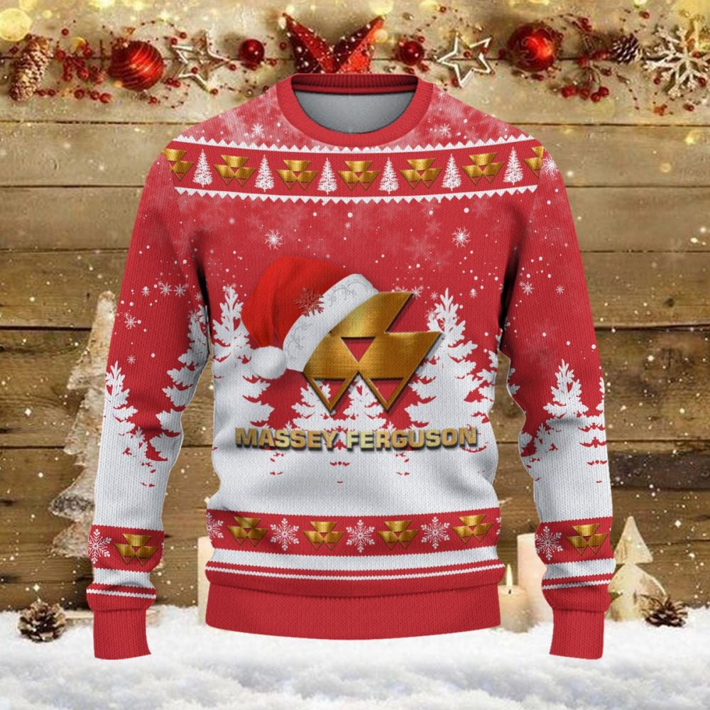 Pull de Noël moche Massey Ferguson - Ugly Christmas Sweater – Image 2