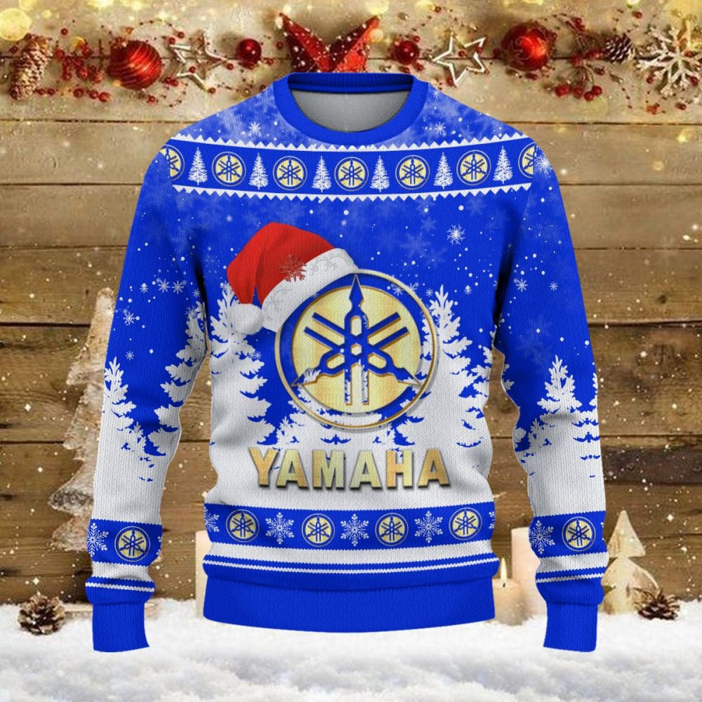 Pull de Noël moche Yamaha Blue - Ugly Christmas Sweater – Image 2
