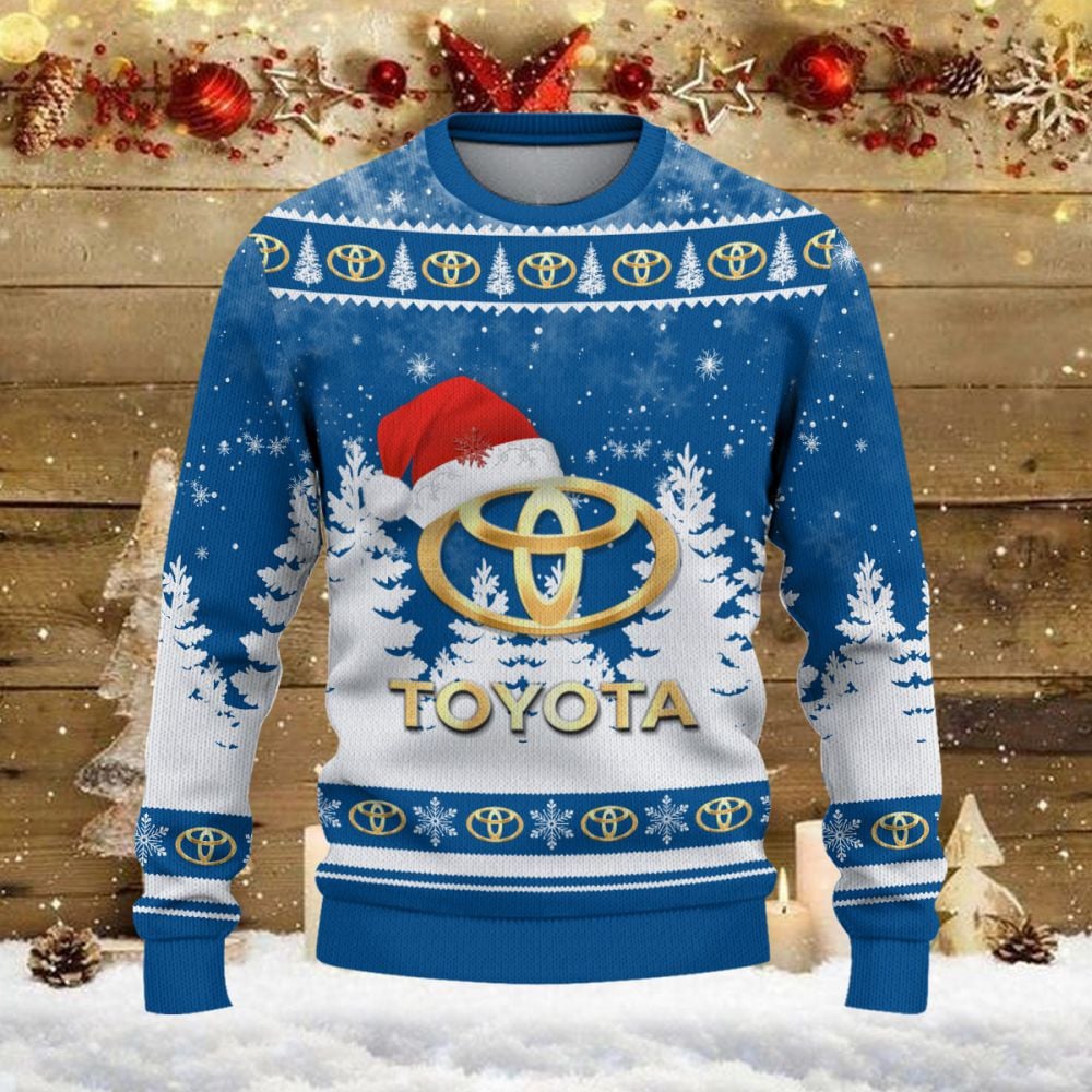 Pull de Noël moche Toyota Blue – Ugly Christmas Sweater – Image 2