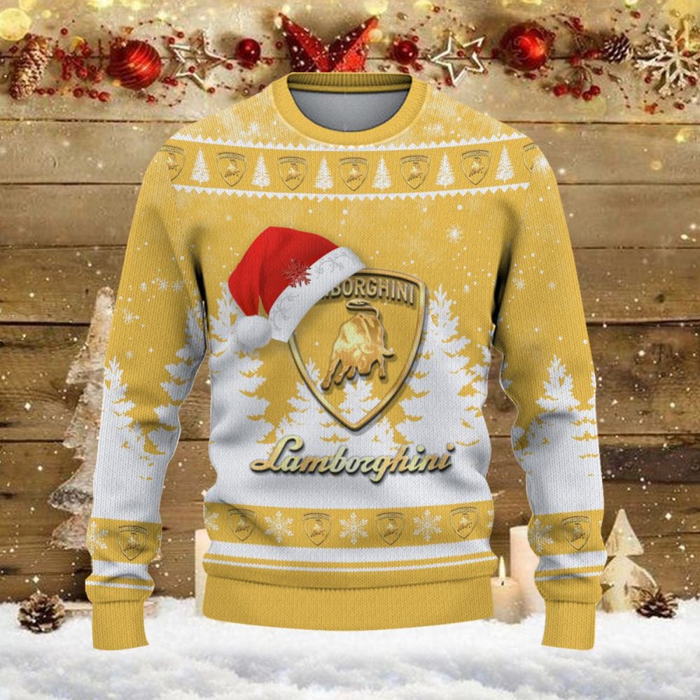 Pull de Noël moche Lamborghini – Ugly Christmas Sweater – Image 2