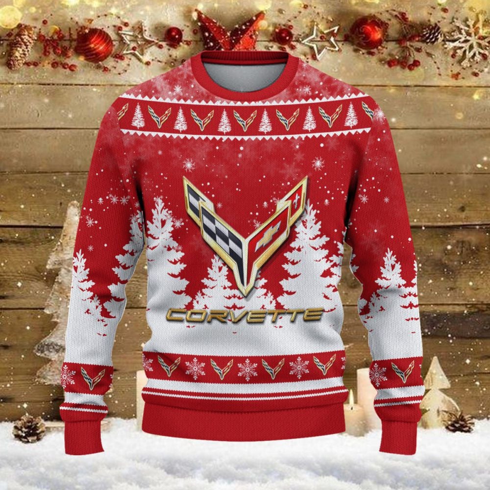 Pull de Noël moche Chevrolet Corvette – Ugly Christmas Sweater – Image 2
