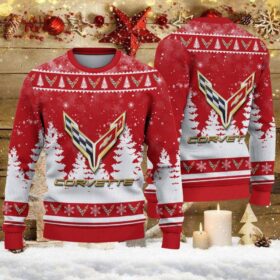 Pull de Noël moche Chevrolet Corvette – Ugly Christmas Sweater