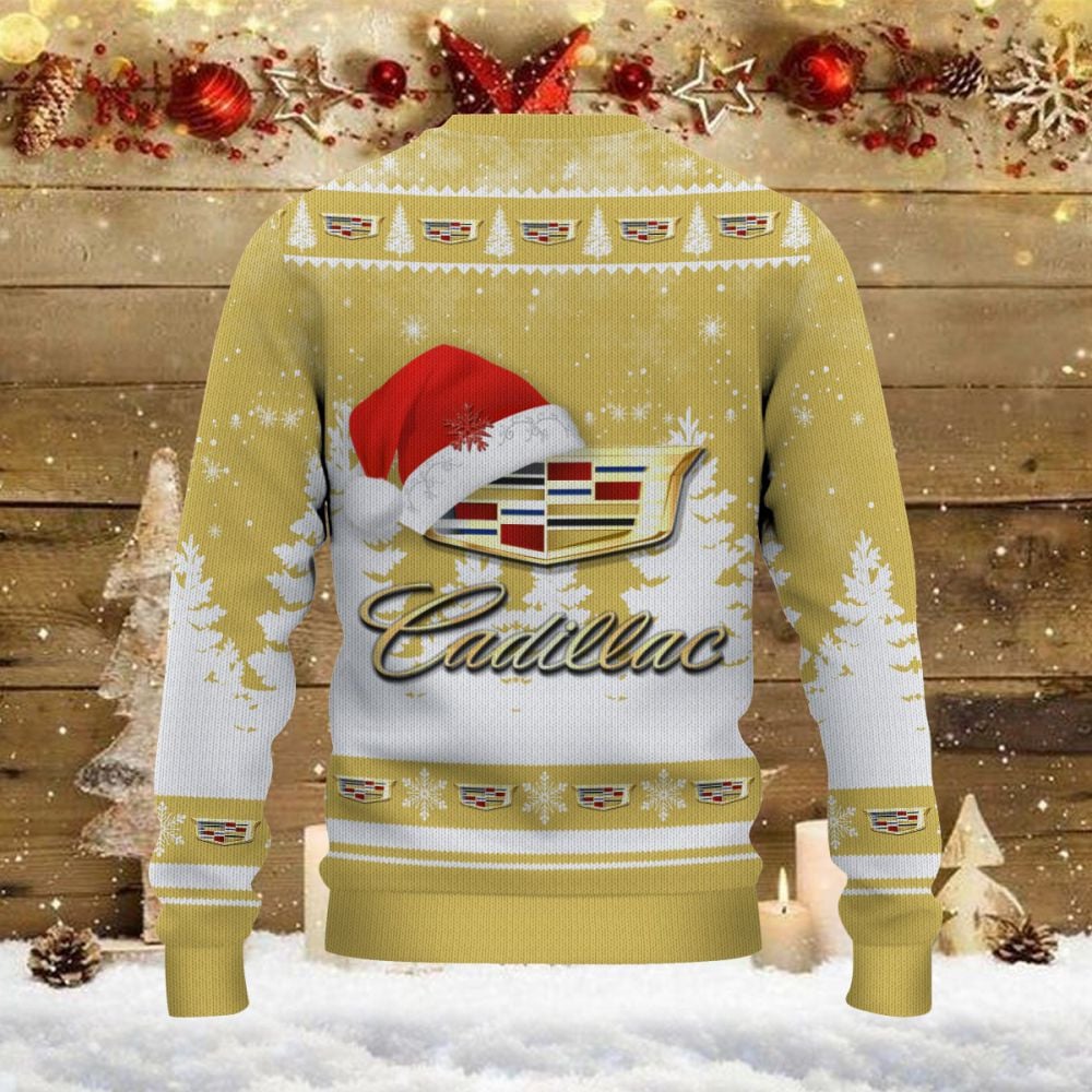 Pull de Noël moche Cadillac – Ugly Christmas Sweater – Image 3