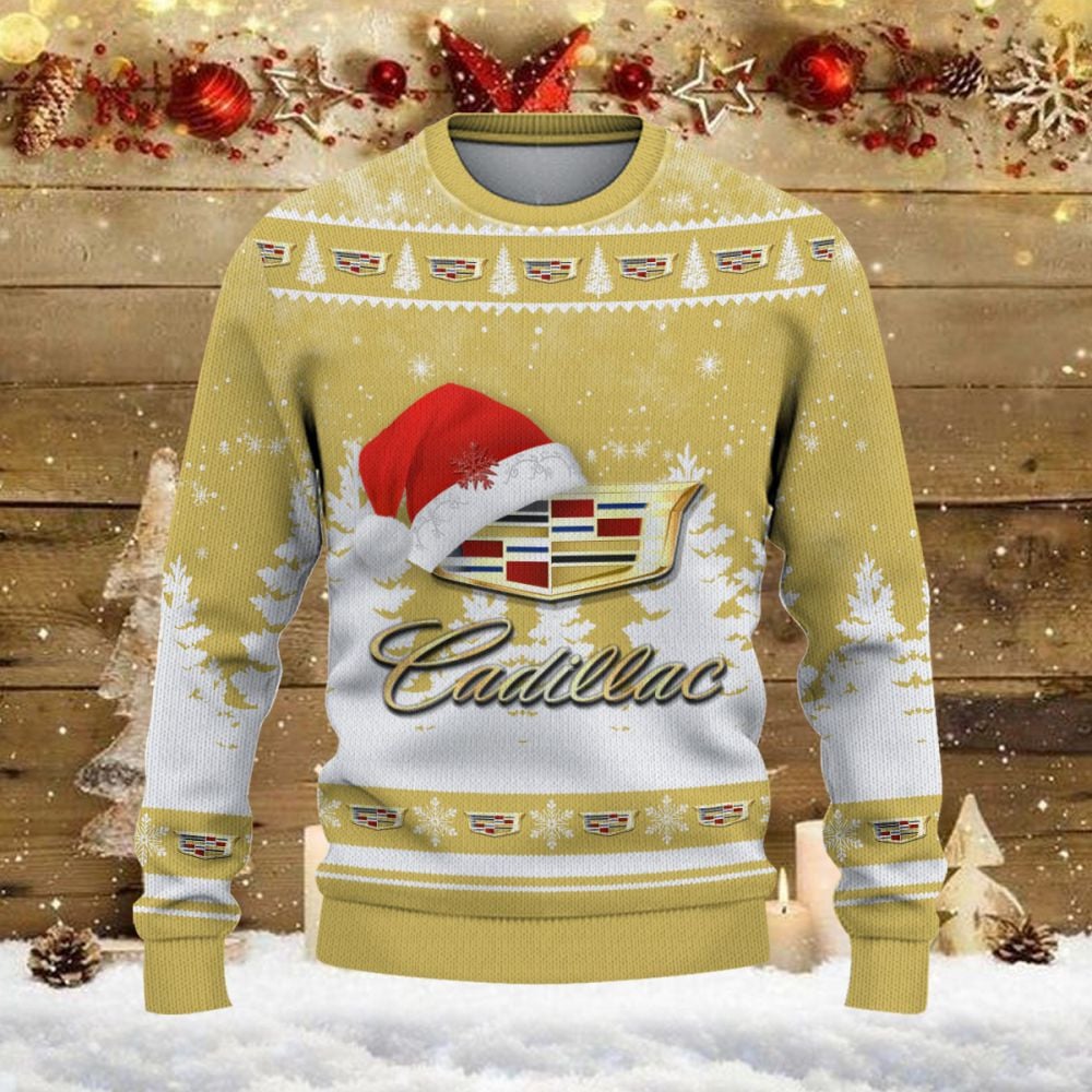 Pull de Noël moche Cadillac – Ugly Christmas Sweater – Image 2