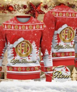Pull de Noël moche Alfa Romeo Red – Ugly Christmas Sweater