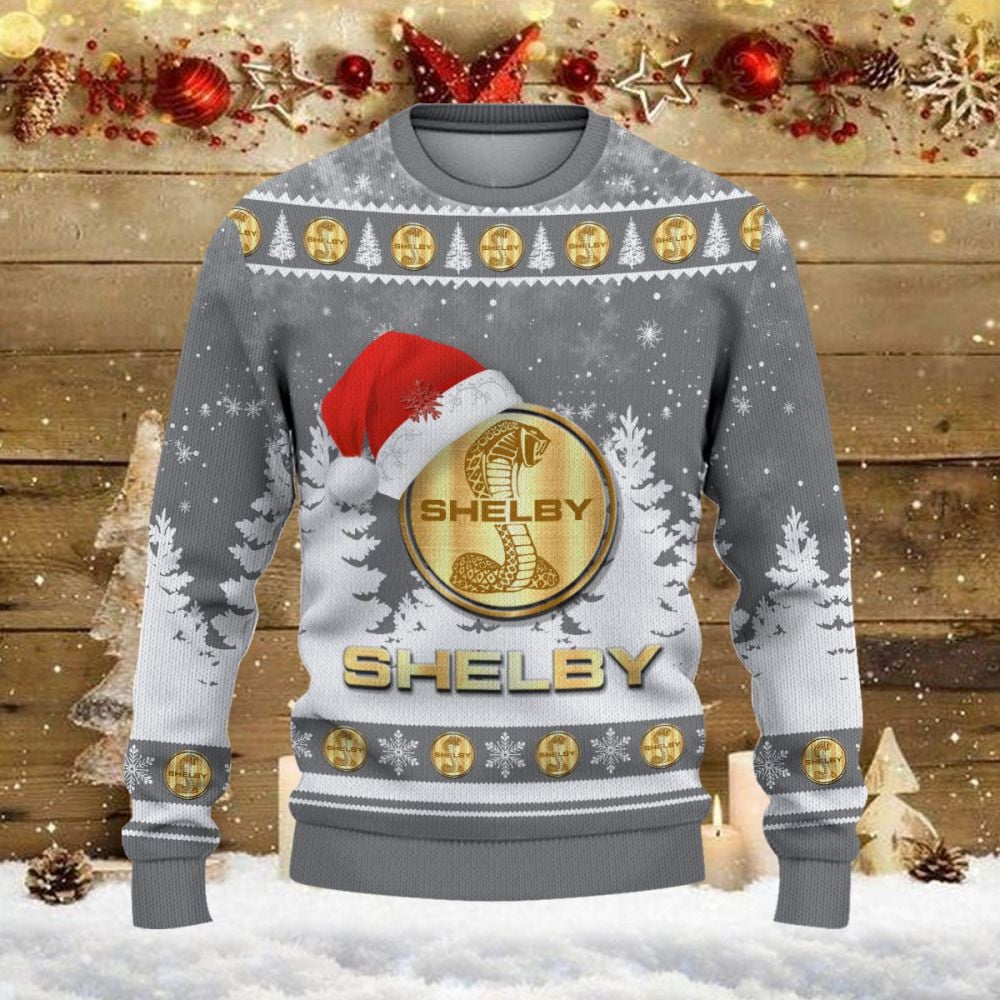 Pull de Noël moche Ford Shelby – Ugly Christmas Sweater – Image 2