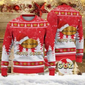 Pull de Noël moche Moto Guzzi – Ugly Christmas Sweater