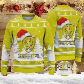 Pull de Noël moche Ferrari – Ugly Christmas Sweater
