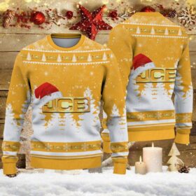 Pull de Noël moche JCB Agricultural Tractors – Ugly Christmas Sweater