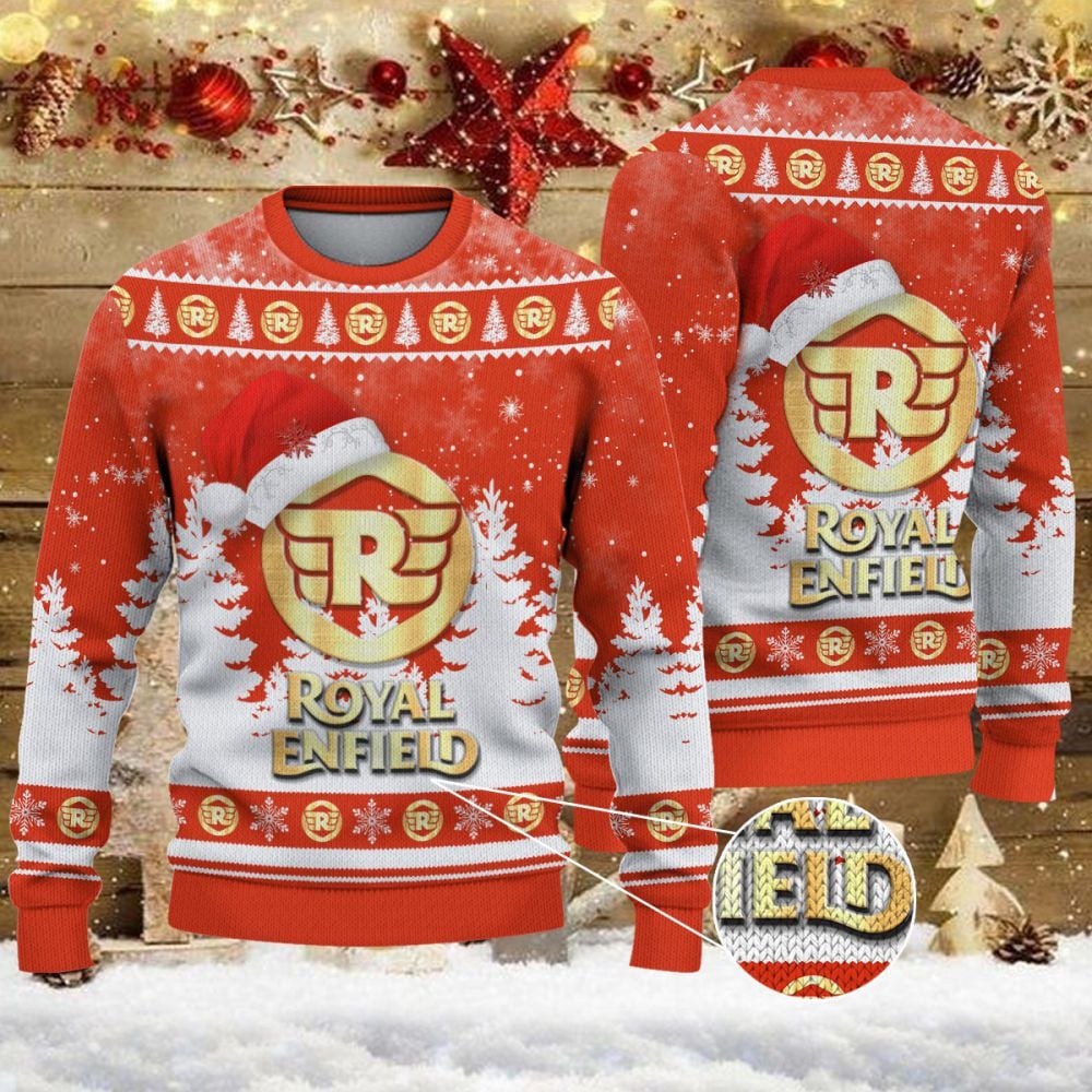 Pull de Noël moche Royal Enfield - Ugly Christmas Sweater