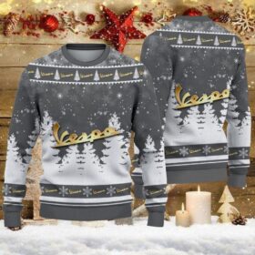 Pull de Noël moche Vespa – Ugly Christmas Sweater
