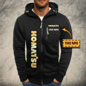 Veste à capuche zippée Komatsu