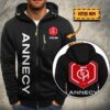 Veste à capuche zippée FC Annecy