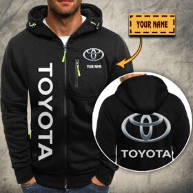 Veste à capuche zippée Toyota Blue