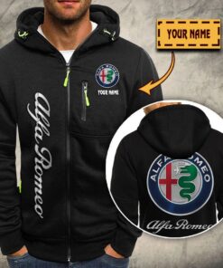 Veste à capuche zippée Alfa Romeo Red