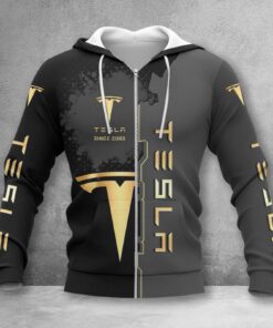 Hoodie zippé Tesla