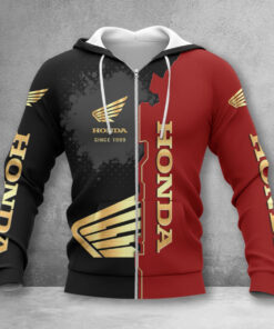 Hoodie zippé Honda Motorcycle