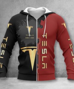 Hoodie zippé Tesla