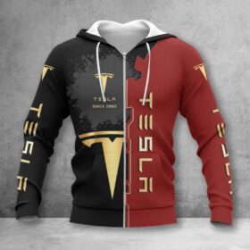 Hoodie zippé Tesla