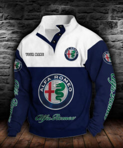 Sweat-shirt à col boutonné Alfa Romeo