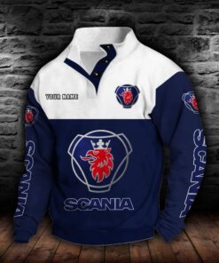Sweat-shirt à col boutonné Scania