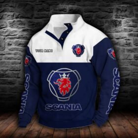 Sweat-shirt à col boutonné Scania