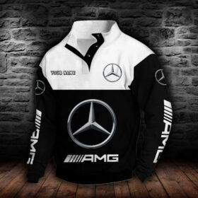 Sweat-shirt à col boutonné Mercedes-AMG