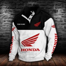 Sweat-shirt à col boutonné Honda Motorcycle