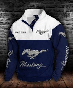 Sweat-shirt à col boutonné Ford Mustang