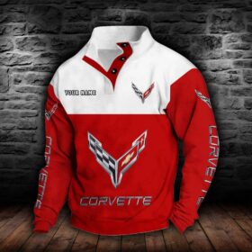 Sweat-shirt à col boutonné Corvette C8