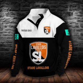 Sweat-shirt à col boutonné Stade Lavallois