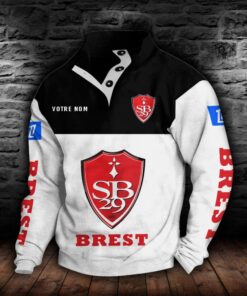 Sweat-shirt à col boutonné Stade Brestois 29
