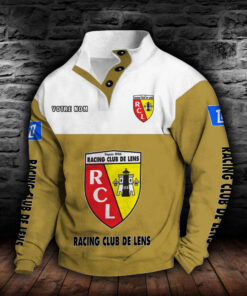 Sweat-shirt à col boutonné Racing Club de Lens