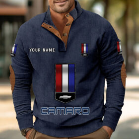 Sweat-shirt pour homme sans capuche Chevrolet Camaro