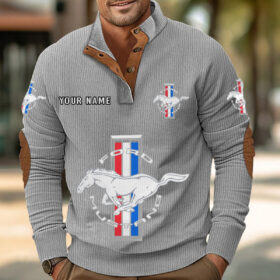 Sweat-shirt pour homme sans capuche Ford Mustang