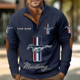 Sweat-shirt pour homme sans capuche Ford Mustang