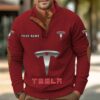 Sweat-shirt pour homme sans capuche Tesla