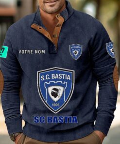 Sweat-shirt pour homme sans capuche Sporting Club di Bastia