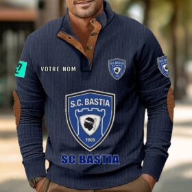 Sweat-shirt pour homme sans capuche Sporting Club di Bastia