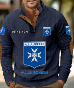 Sweat-shirt pour homme sans capuche AJ Auxerre